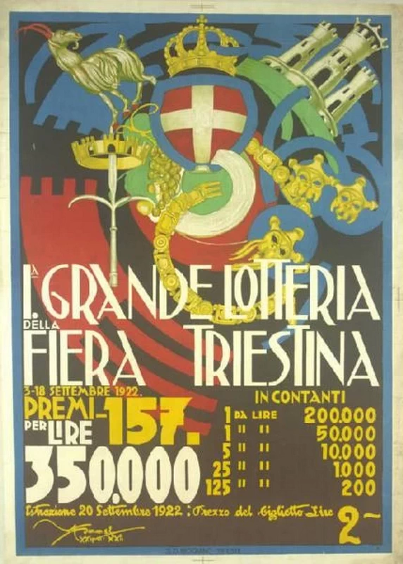 1° Grande Lotteria della Fiera Triestina - Civiche Raccolte Grafiche, Milano